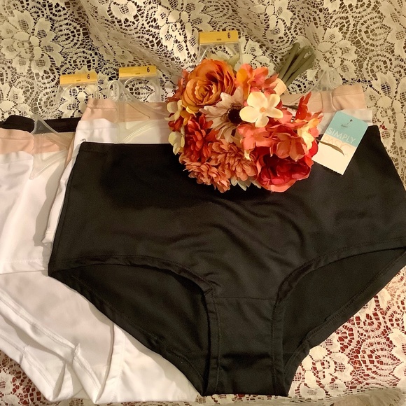 Simply Basic Panty lot of 9 black nude white NEW size 6 - Picture 1 of 6